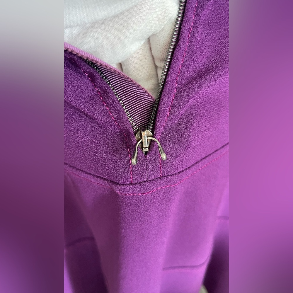 ❌SOLD❌Prada Purple Sleeveless Fit & Flare Midi Dress Size IT 42 - Picture 11 of 17